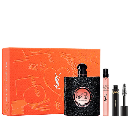 Set Nước Hoa YVES SAINT LAURENT Black Opium EDP 90ml + EDP 10ml + Mini Mascara