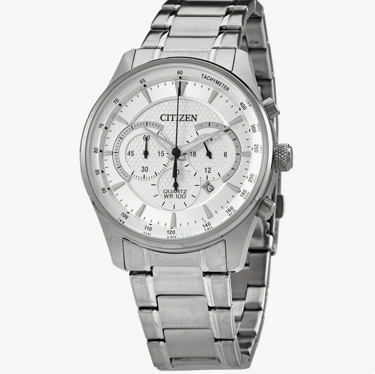 Đồng Hồ CITIZEN Chronograph Quartz Silver Dial Men's Watch AN8190-51A