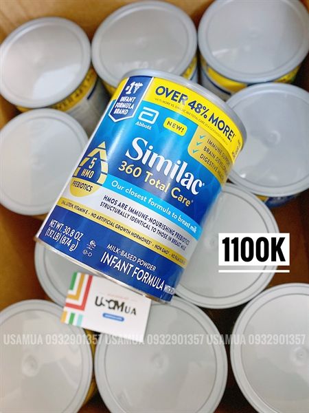 Sữa ABBOTT Similac 360 Total Care Infant Formula With Iron, 0-12m