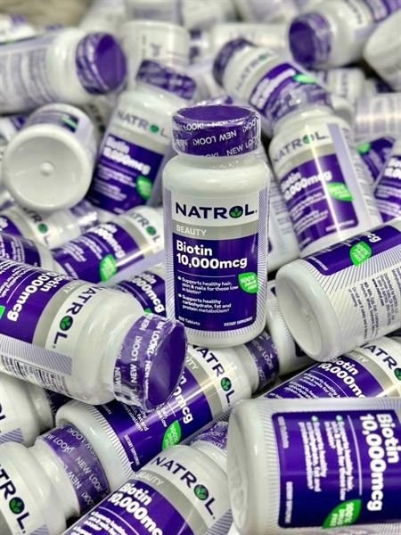 Viên Uống Kích Mọc, Giảm Rụng Tóc NATROL Biotin Beauty 10.000mcg