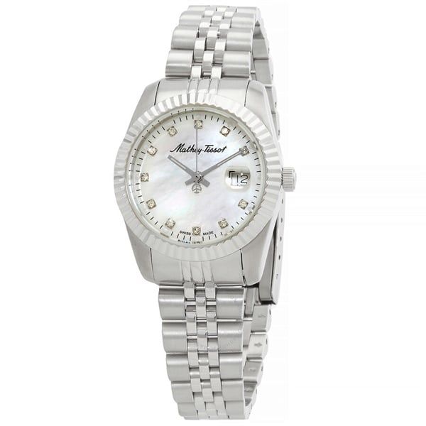 Đồng Hồ MATHEY-TISSOT Mathy III MOP Quartz White Dial Ladies D910AI