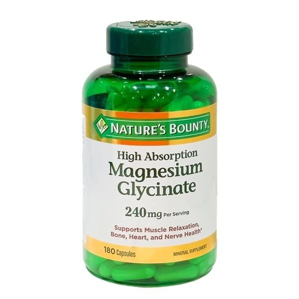 Viên Uống NATURE’S BOUNTY Magnesium Glycinate 240mg