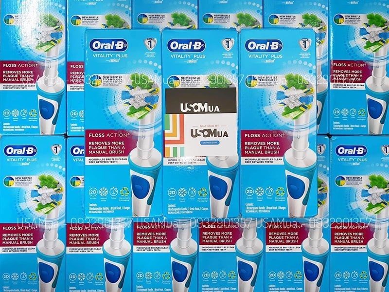 Bàn Chải Điện ORAL-B Vitality Plus Cross Action Remove More Plaque Than A Manual Brush