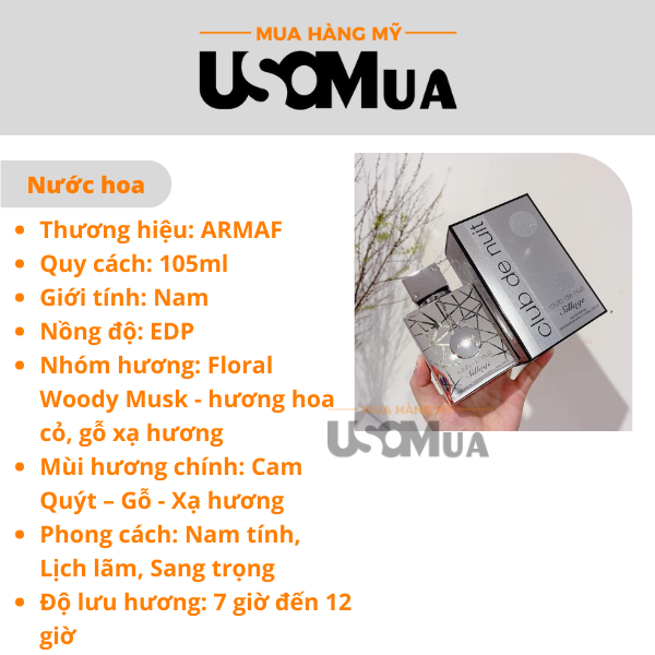 Nước Hoa ARMAF Club De Nuit Sillage EDP