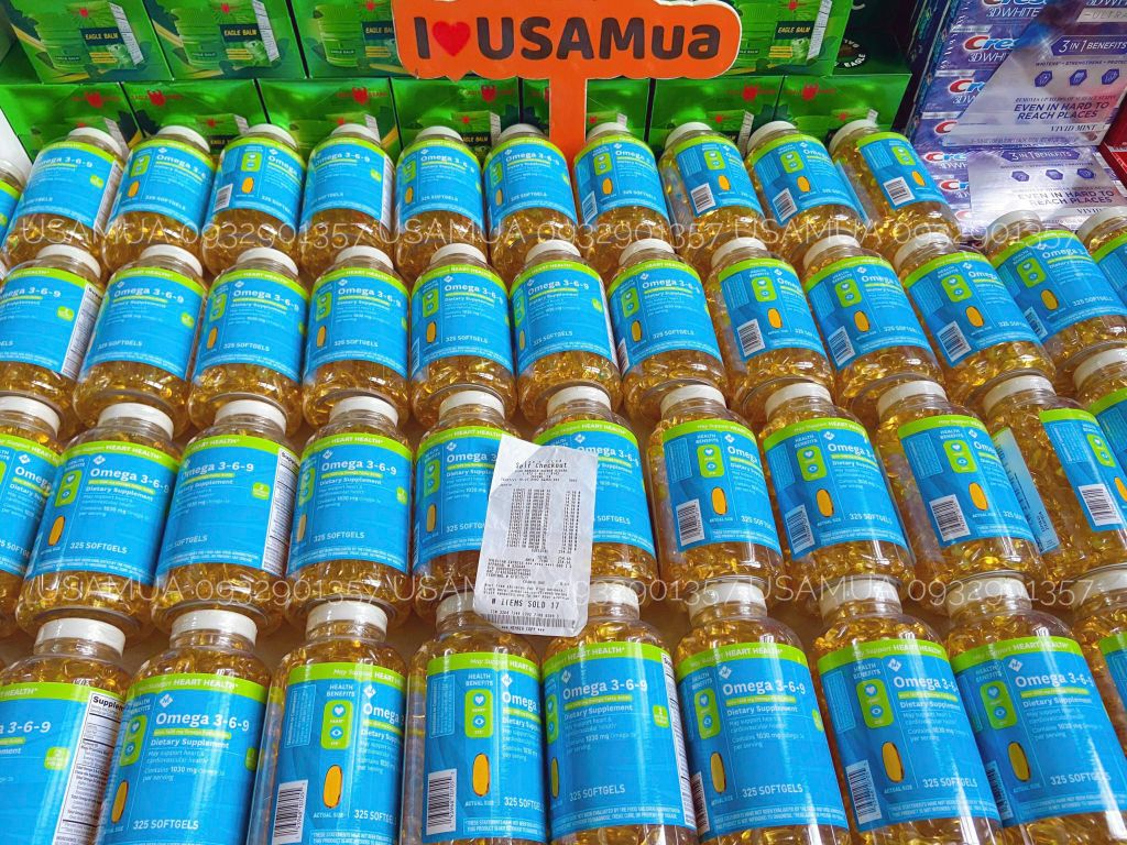 Viên Uống MEMBER'S MARK Omega 3-6-9 1600mg Dietary Supplement