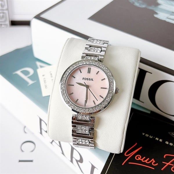 Đồng Hồ Nữ FOSSIL Karli Three-Hand Stainless Steel BQ3182 Size 34mm