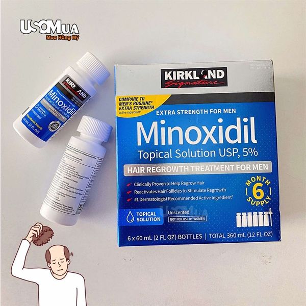 Dung Dịch Hỗ Trợ Mọc Tóc KIRKLAND Minoxidil 5% 60ml