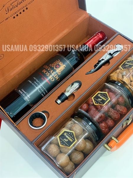 Set Rượu Vang Pháp FRANCIS 750ml + 3 Premium Gift
