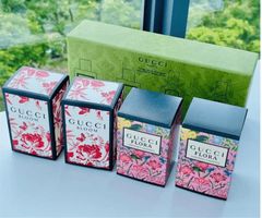 Set Nước Hoa GUCCI Beauty Travel Retail Exclusive, 2x5ml Gucci Bloom EDP + 2x5ml Gucci Flora Gorgeous Gardenia EDP