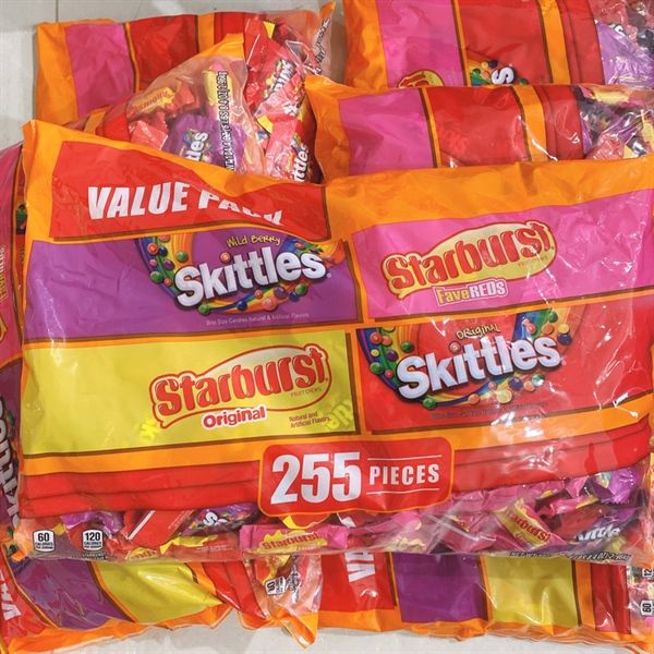 Kẹo STARBURST & SKITTLES Variety MIX 255 viên
