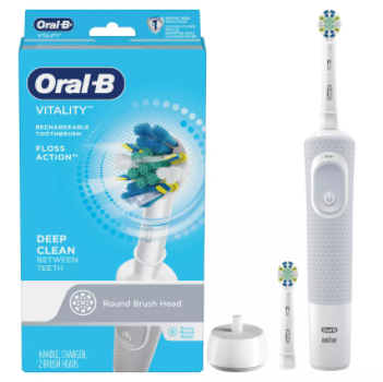 Bàn Chải Điện ORAL-B Vitality Dual Clean Twice The Cleaning Action, Trắng