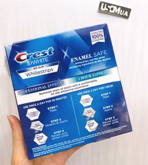 Miếng Dán Trắng Răng CREST 3D White No Slip Whitestrips Professional Effects, 44 Miếng