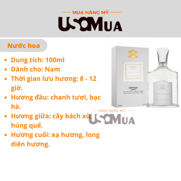 Nước Hoa CREED From Father To Son Since 1760 Royal Water EDP