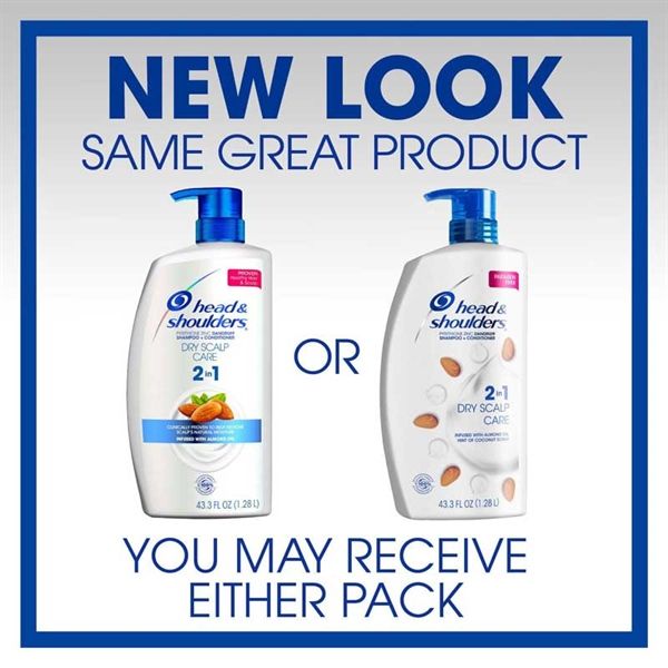 Dầu Gội HEAD & SHOULDERS With Almond Oil Dry Scalp Care 2in1, 1.28L