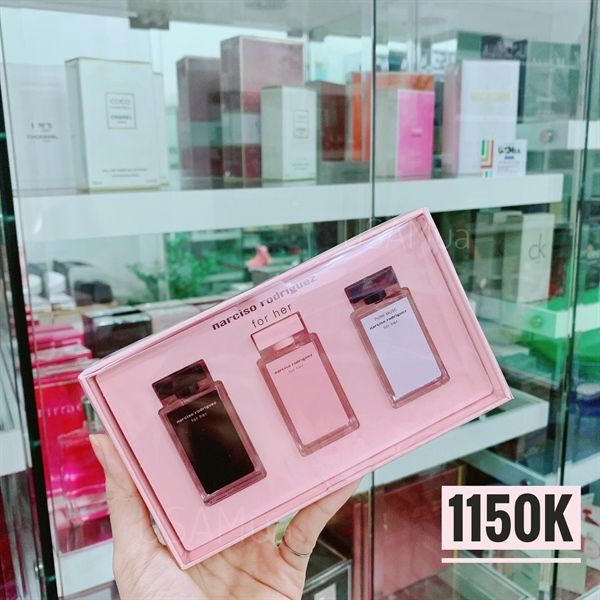 Set Nước Hoa Nữ NARCISO RODRIGUEZ, 3 x 7.5ml