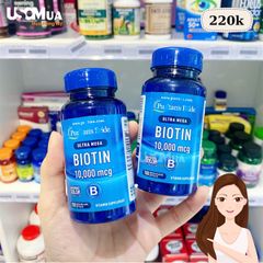 Viên Uống Mọc Tóc PURITAN'S PRIDE Ultra Mega Biotin 10.000mcg