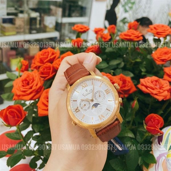 Đồng Hồ Nam CHARMEX Salzburg Moonphase Silver Dial 2960, 42mm