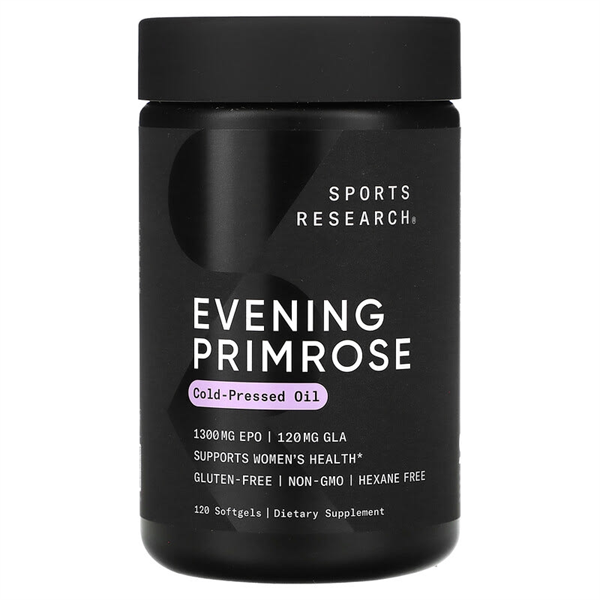 Viên Uống Tinh Dầu Hoa Anh Thảo SPORTS RESEARCH Evening Primrose 1300mg