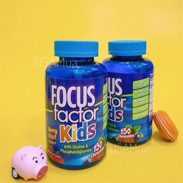 TPCN FOCUS FACTOR Kids Berry Blast Flavor, 150 Viên