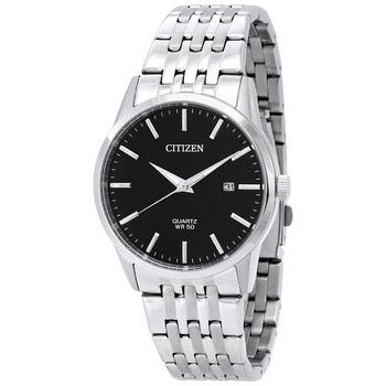 Đồng Hồ CITIZEN Quartz Black Dial Men's Watch BI5000-87E