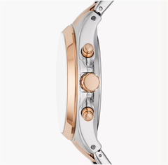 Set Đồng Hồ FOSSIL Modern Courier Chronograph Two-Tone Stainless Steel Watch BQ3850