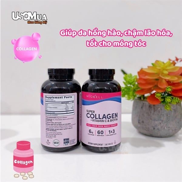 Viên Uống NEOCELL Super Collagen With Vitamin C & Biotin