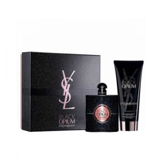 Set Nước Hoa YVES SAINT LAURENT Black Opium Travel Selection: EDP 50ml + Body Lotion 50ml