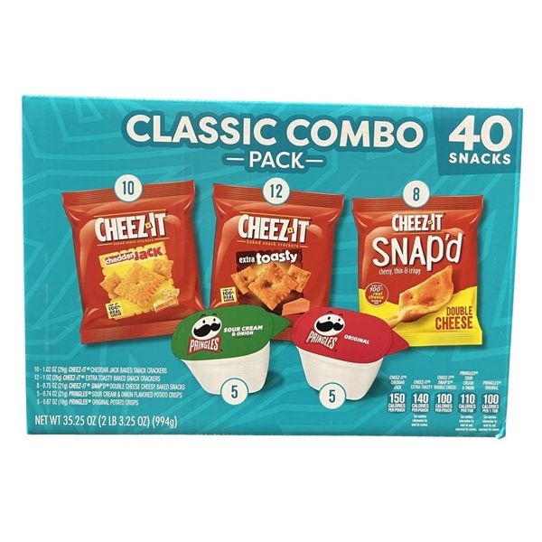 Bánh CHEEZ-IT and PRINGLES Classic Combo Pack 40Snacks