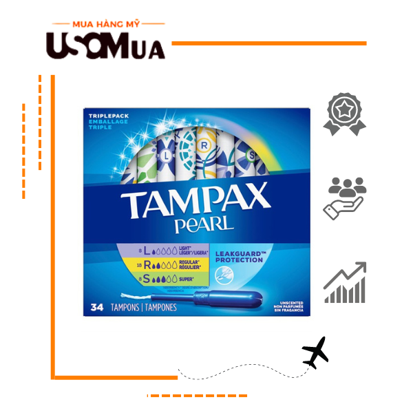 Băng Vệ Sinh Dạng Ống TAMPAX PEARL