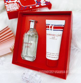 Set Nước Hoa Nữ TOMMY HILFIGER Tommy Girl EDT 100ml + Body Lotion 100ml