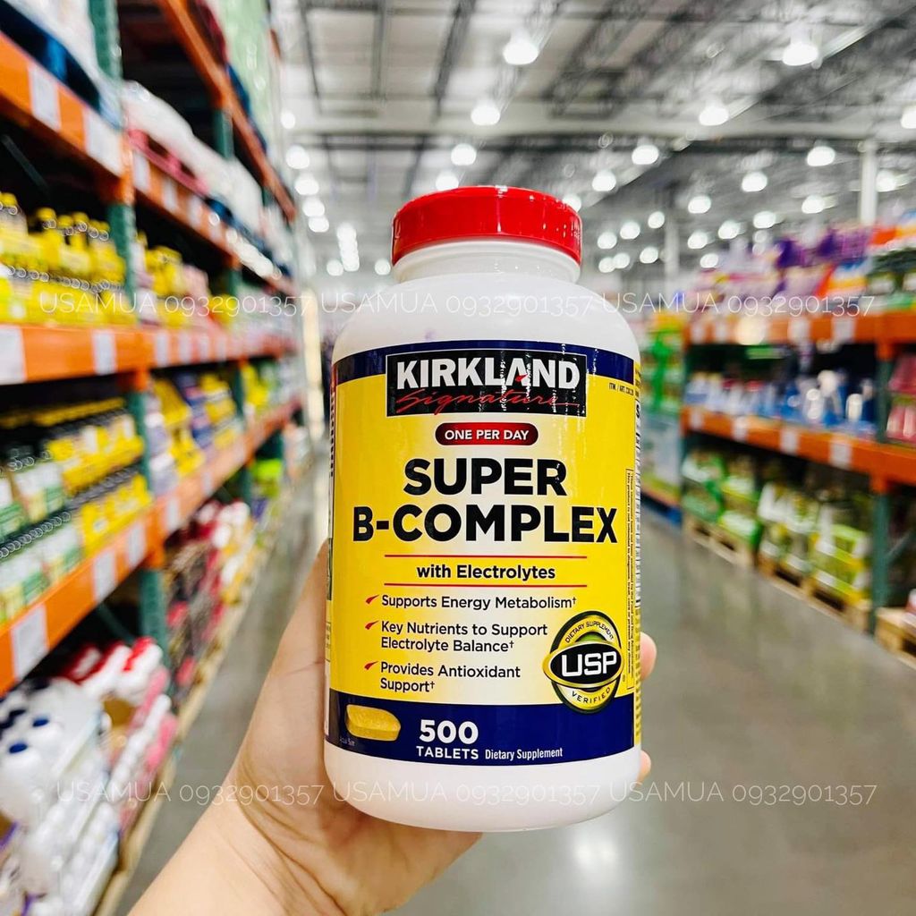 TPCN KIRKLAND Super B-Complex With Electrolytes, 500 Viên