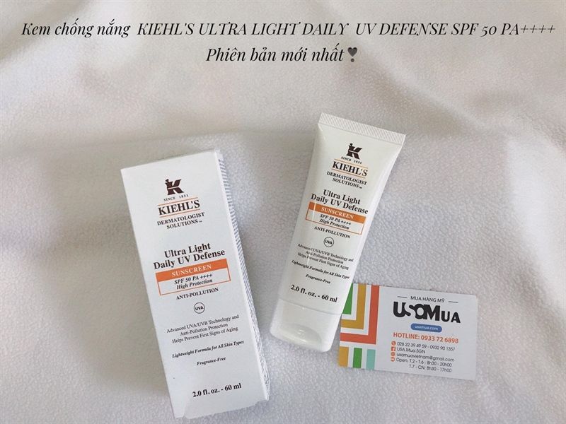 Kem Chống Nắng KIEHL'S Ultra Light Daily UV Defense SPF50