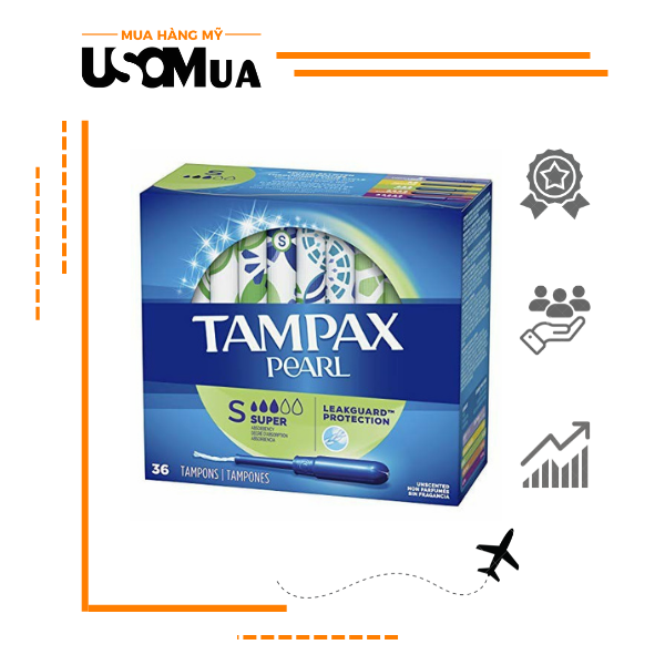 Băng Vệ Sinh Dạng Ống TAMPAX PEARL