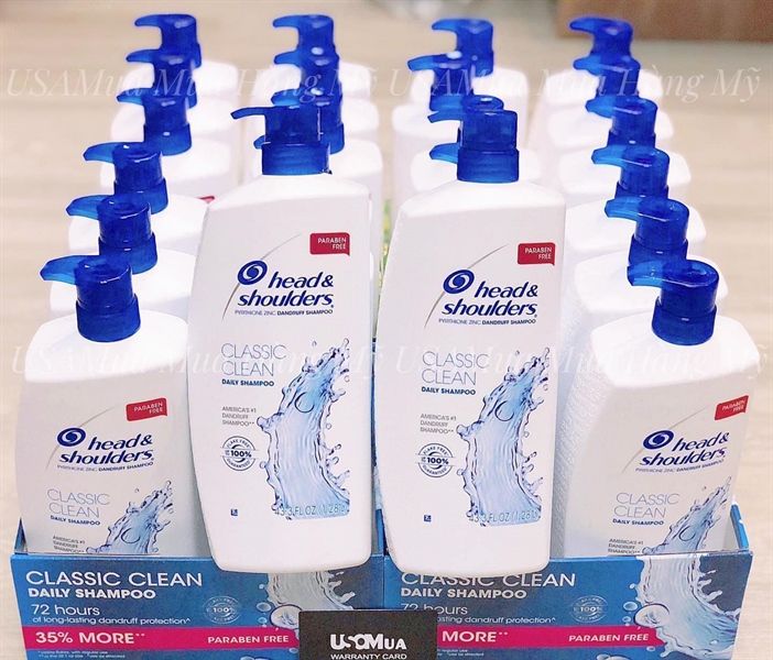 Dầu Gội HEAD & SHOULDERS Classic Clean, 1.28L