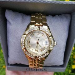 Đồng Hồ Nữ GUESS Stainless Steel Crystal Accented