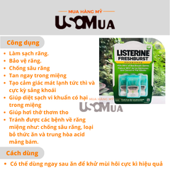 Miếng Ngậm LISTERINE Thơm Miệng FreshBurst PocketPaks