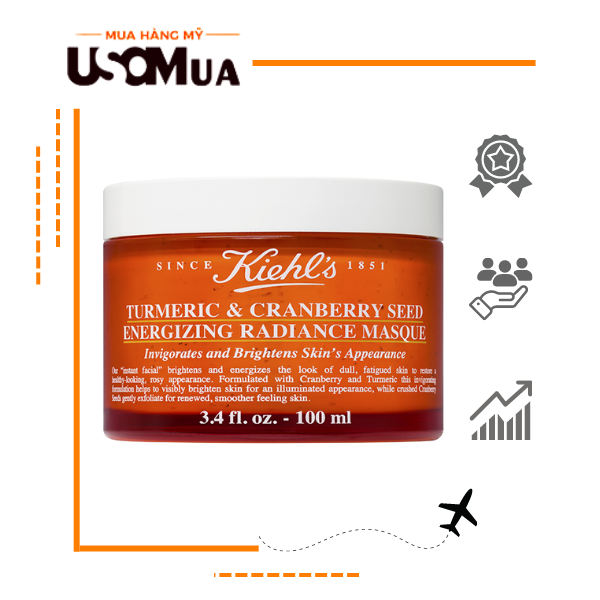 Mặt Nạ KIEHL'S Turmeric & Cranberry Seed Energizing Radiance