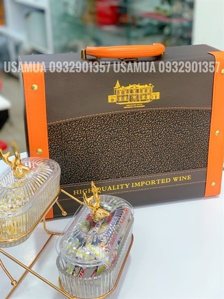 Set Rượu Vang Pháp FRANCIS 750ml + 3 Premium Gift