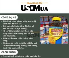 Viên Uống NATURE MADE Triple Flex Triple Strength + D3