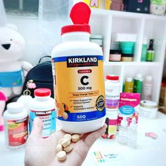 Viên Nhai KIRKLAND Vitamin C 500mg Tangy Orange
