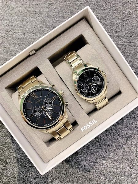 Set Đồng Hồ Đôi Nam Và Nữ FOSSIL, BQ2643SET