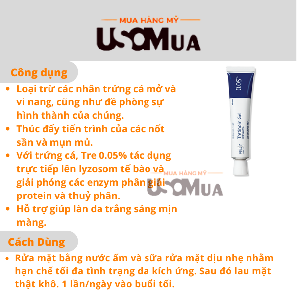 Gel Ngăn Mụn, Giảm Nám OBAGI Tretinoin Usp 0.05%