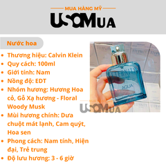 Nước Hoa CALVIN KLEIN Eternity Aqua For Men EDT