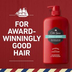 Gội&Xã 2in1 OLD SPICE Pure Sport Man-Ificent Clean Hair Crisp Victorious Scent, 865ml