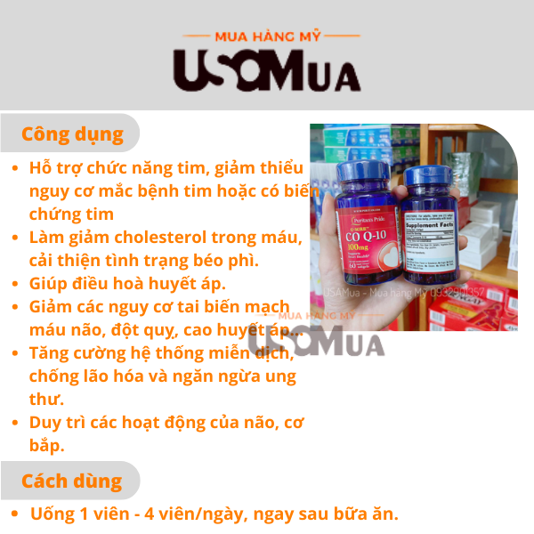 Viên Uống Hỗ Trợ Tim Mạch PURITAN'S PRIDE COQ10 100mg