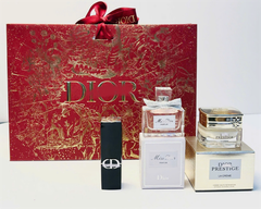 Set DIOR Son 720 Icone Velvet 1.5g + Miss Dior Parfum 5ml + Dior Prestige 5ml + Túi Đỏ