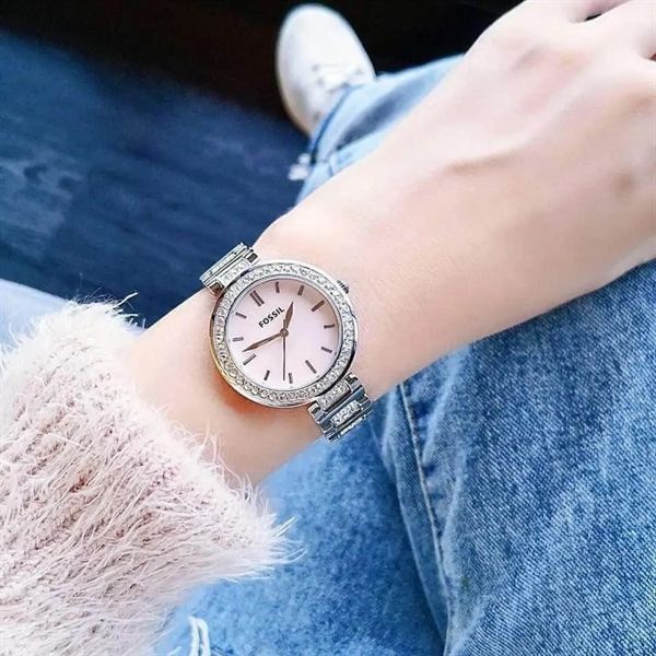 Đồng Hồ Nữ FOSSIL Karli Three-Hand Stainless Steel BQ3182 Size 34mm