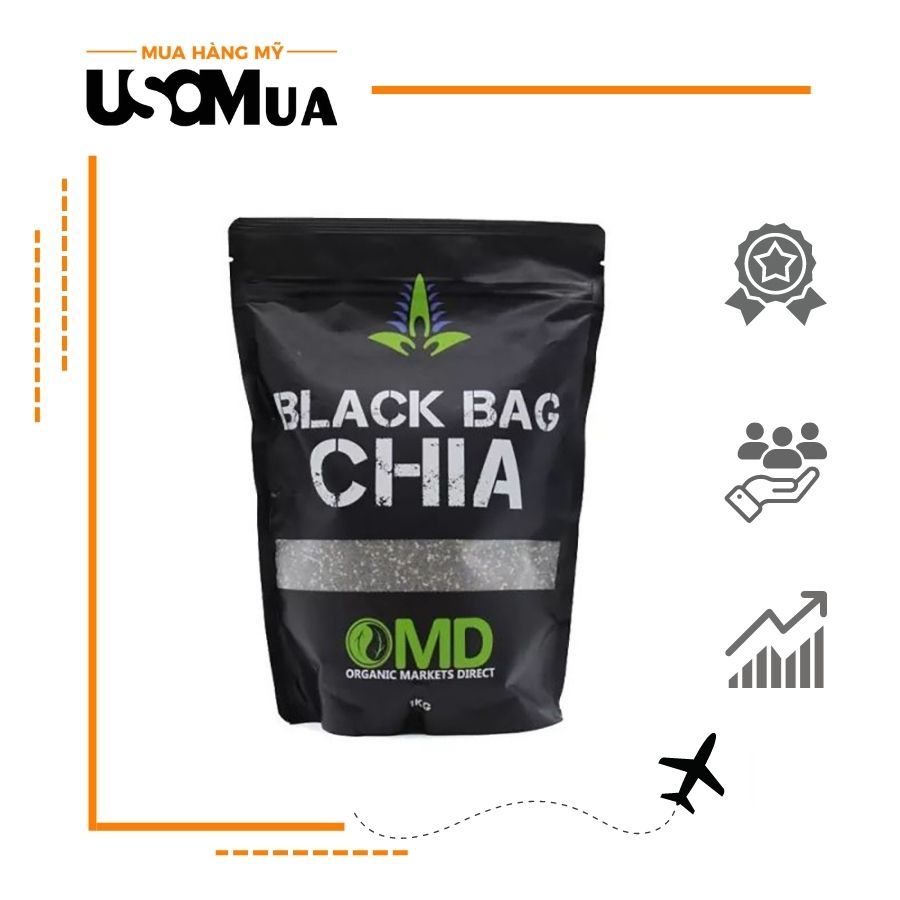 Hạt Chia ORGANIC MARKETS DIRECT Black Bag