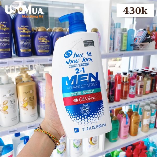 Dầu Gội HEAD & SHOULDERS 2in1 Advanced Series Pure Sport OLD SPICE For Men