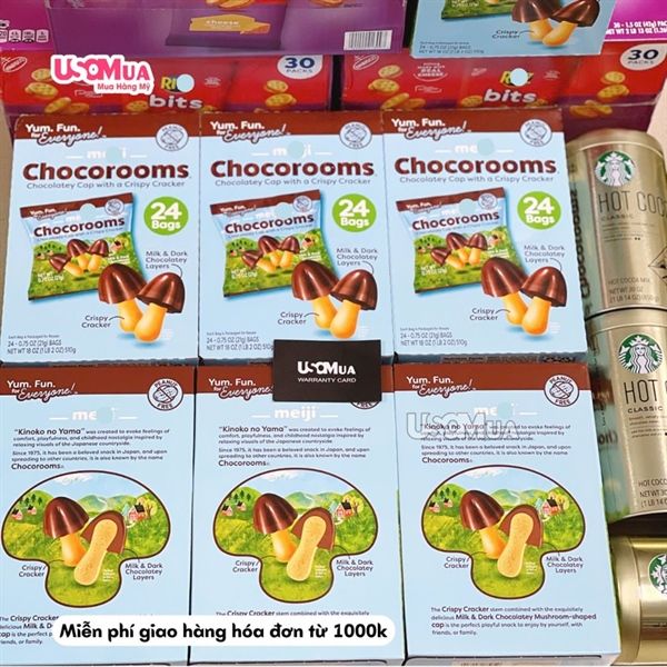 Bánh Nấm MEIJI Chocorooms 24 Gói